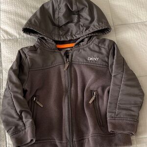 DKNY Charcoal Hooded Jacket 18mo